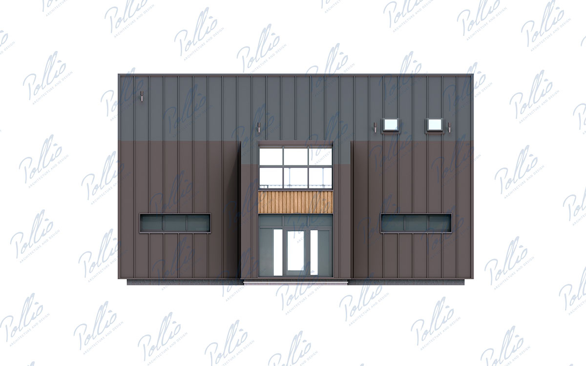 X39 - Проект двухэтажного дома 14 х 11 из СИП-панелей в стиле барнхаус со вторым светом / 17
