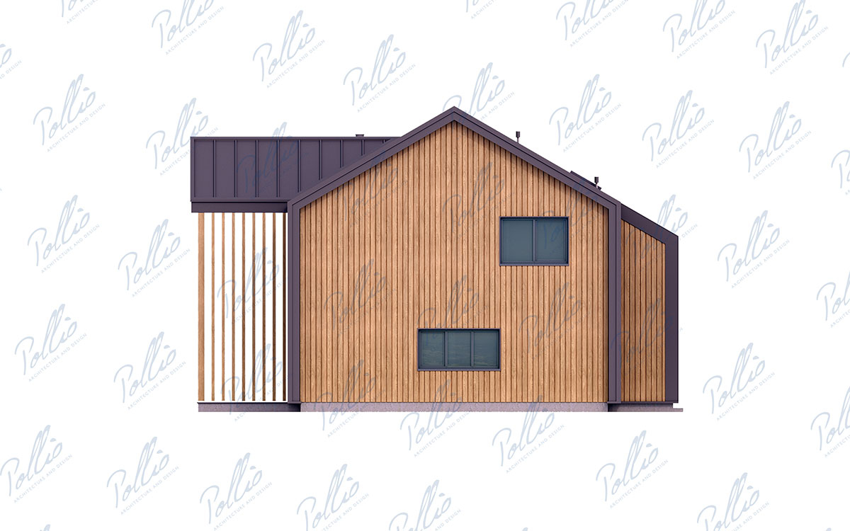 X39 - Проект двухэтажного дома 14 х 11 из СИП-панелей в стиле барнхаус со вторым светом / 20