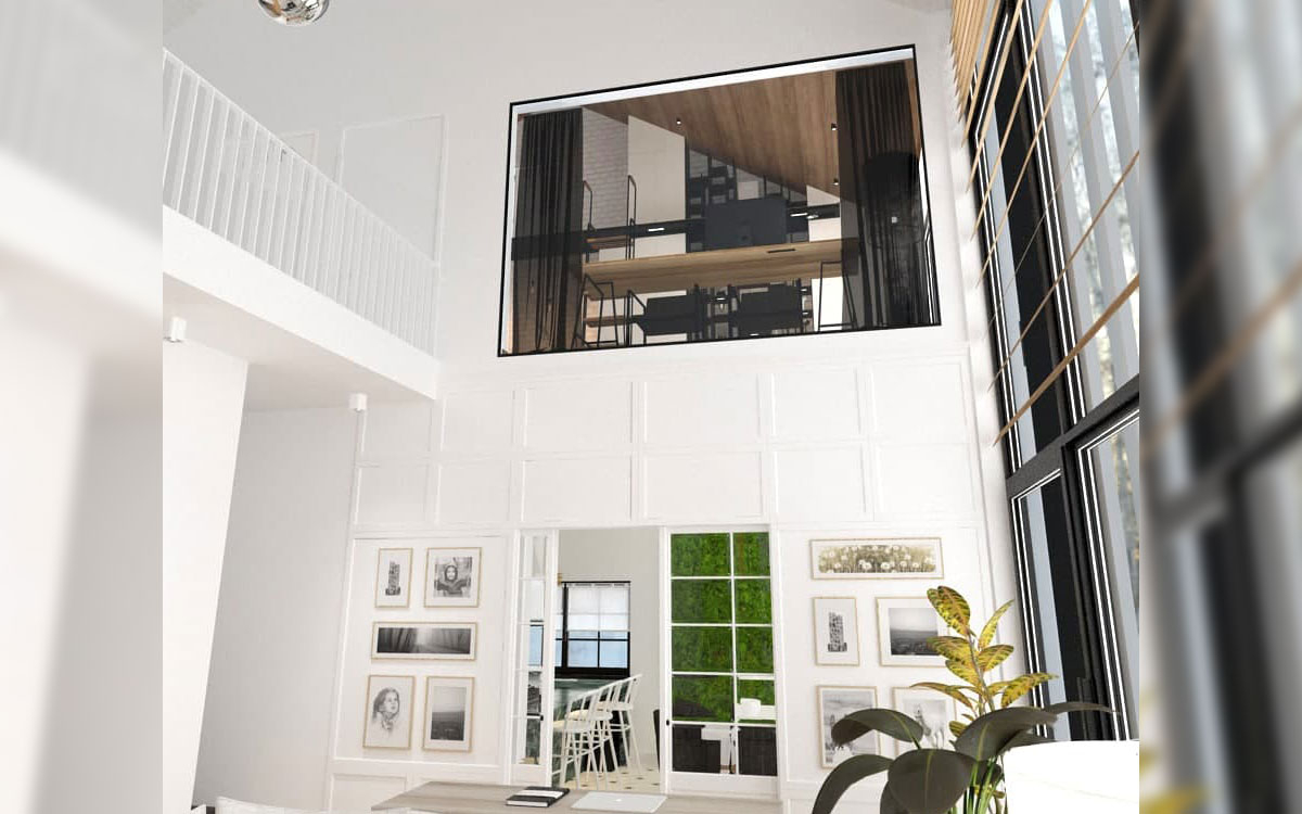 X39 - Проект двухэтажного дома 14 х 11 из СИП-панелей в стиле барнхаус со вторым светом / 14
